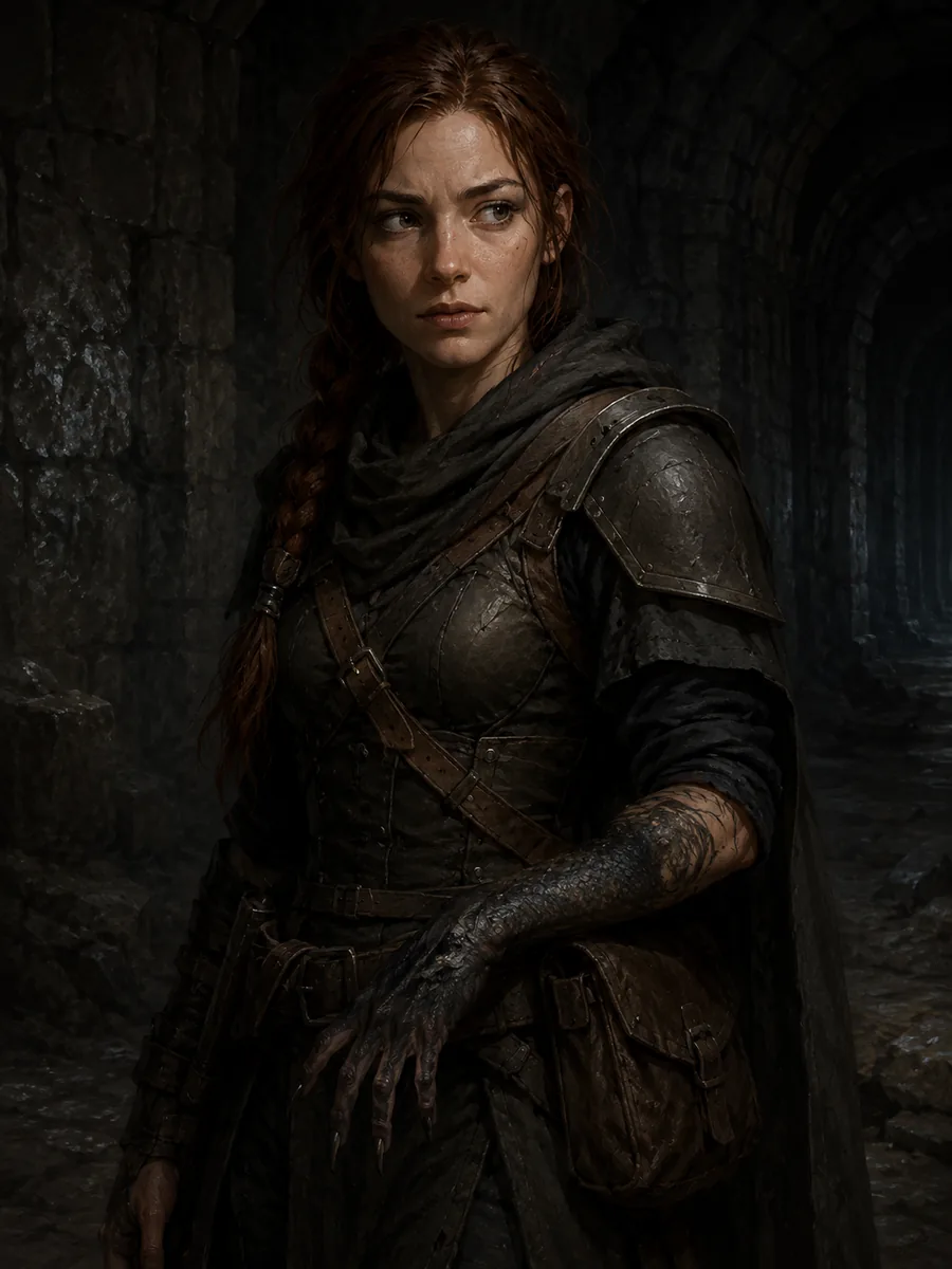 Katia Grim page art for Dungeon Crawler Carl Wiki