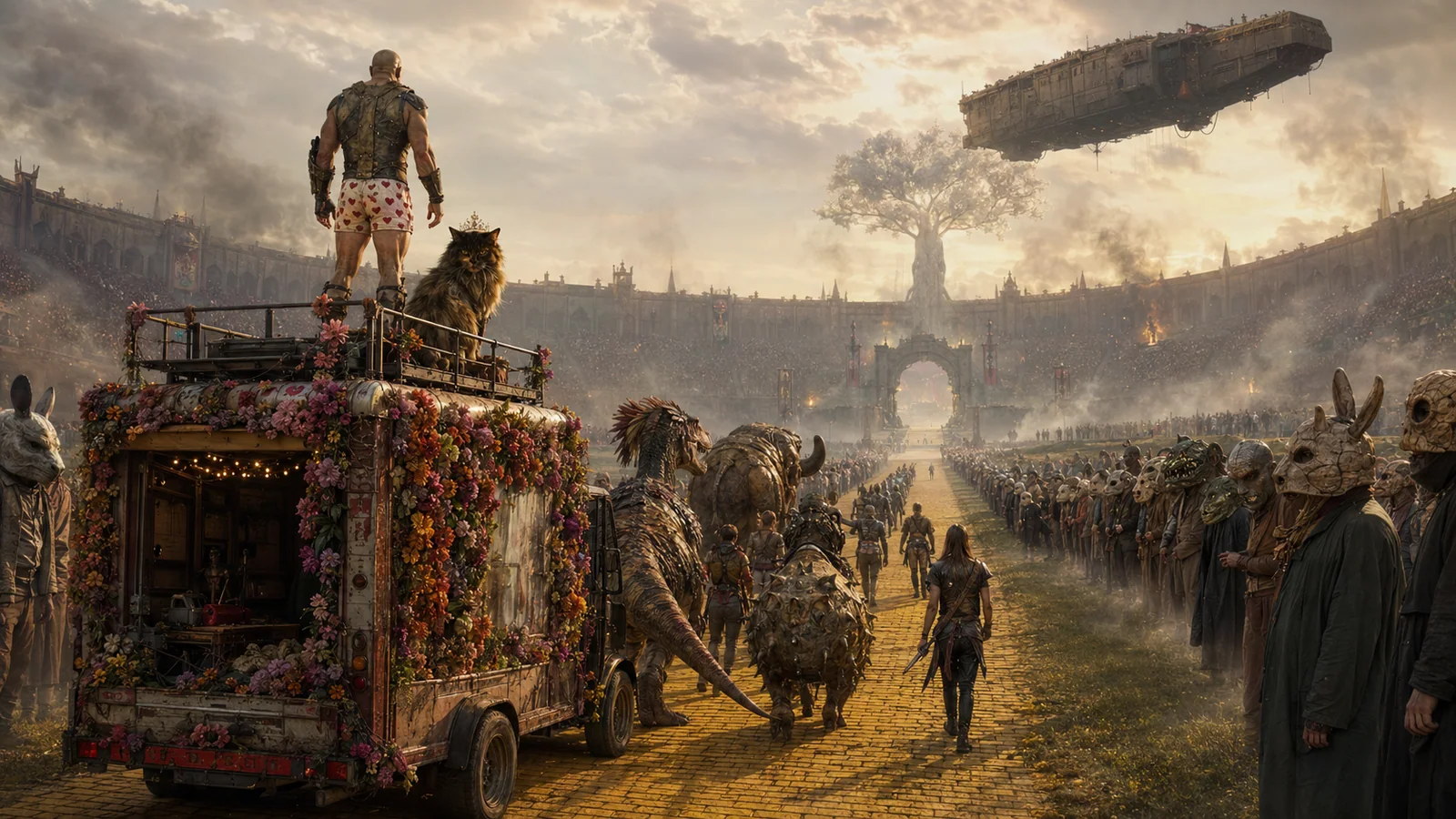 Original interpretive scene rendering for A Parade of Horribles.